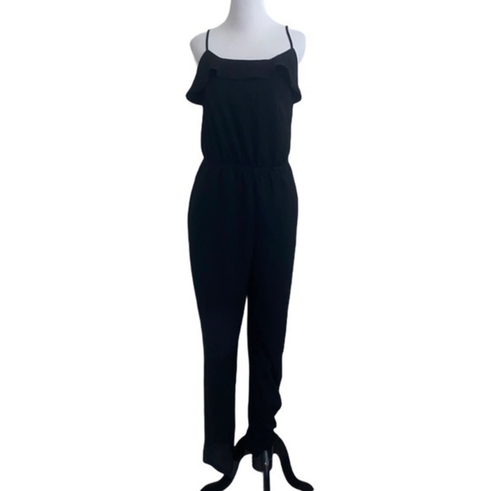 5/$30 🎈Mossimo women’s ruffle sleeveless small black jumpsuit